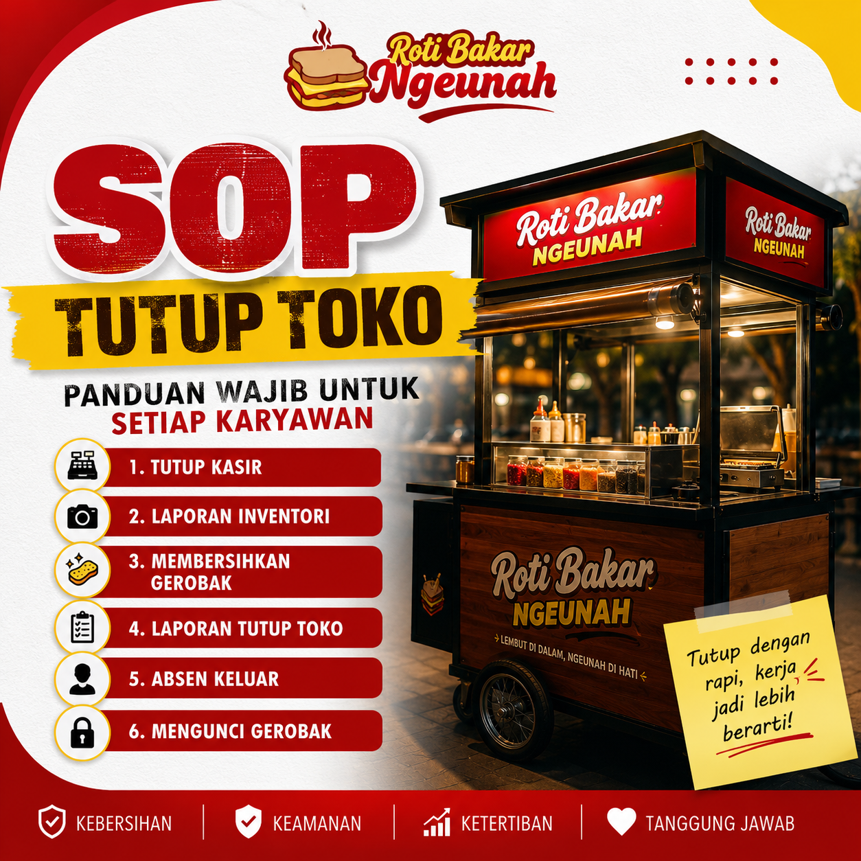 Panduan Tutup Toko / Selesai Shift