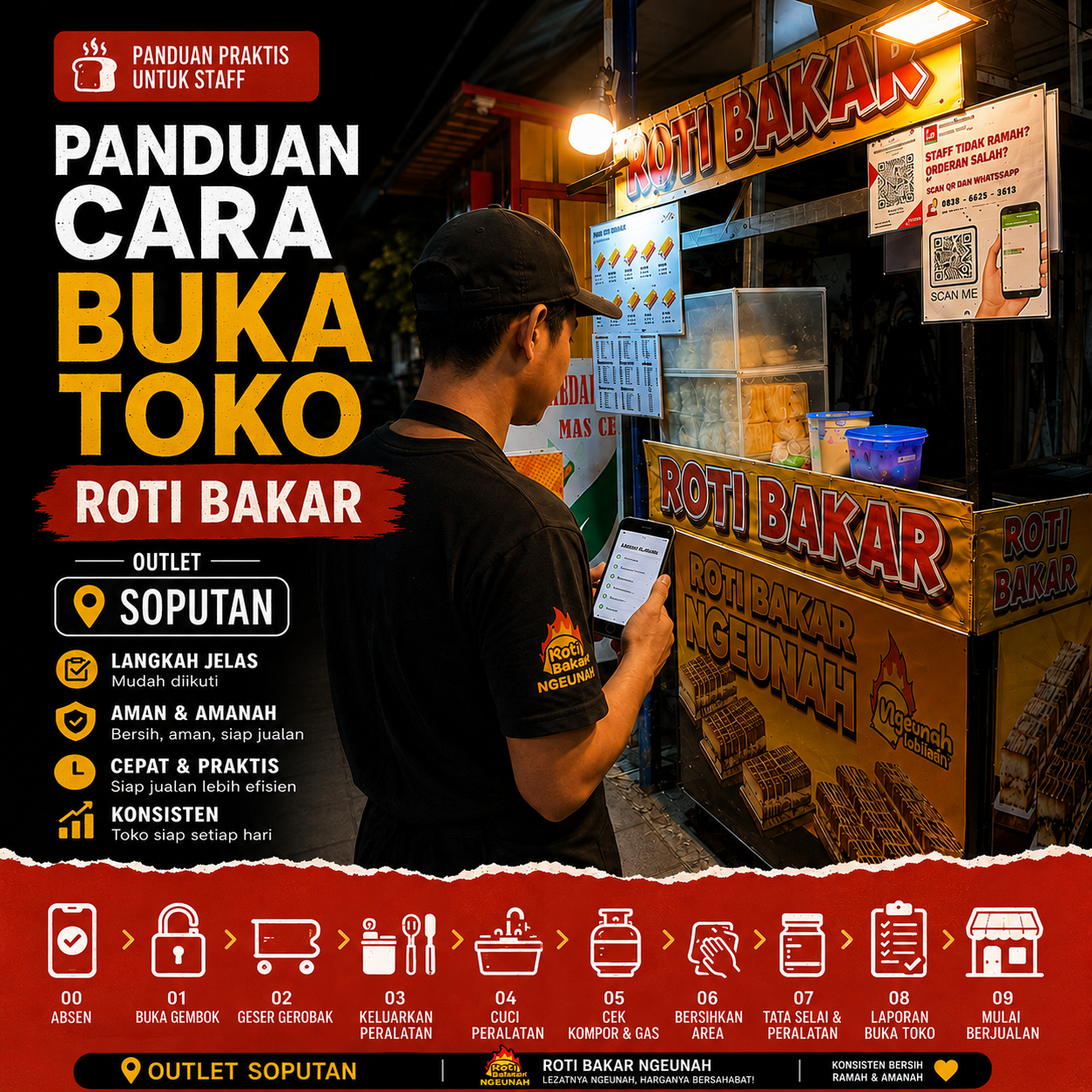 Cara Buka Toko di Outlet - Soputan